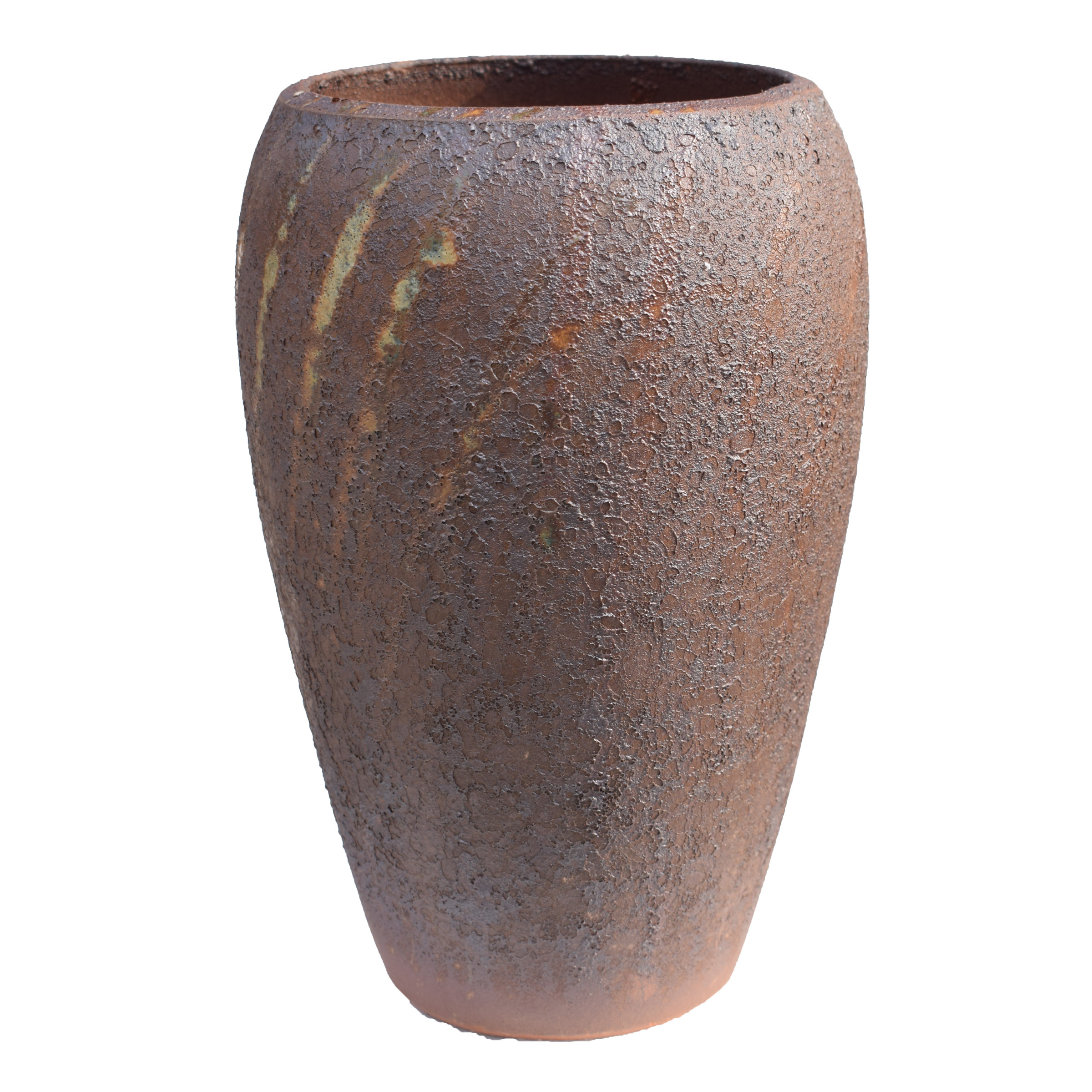 宜兴高度粗陶透气老桩高筒复古陶罐多肉植物花盆