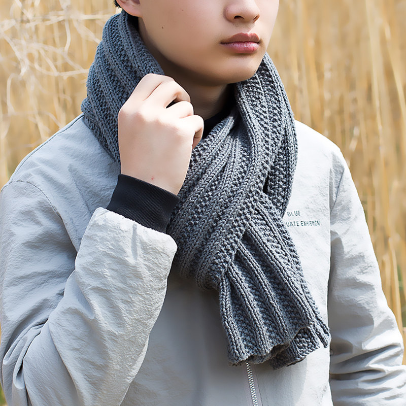 温暖你心手工编织diy初学自织送男友男士织围巾毛线团柔软粗棉线