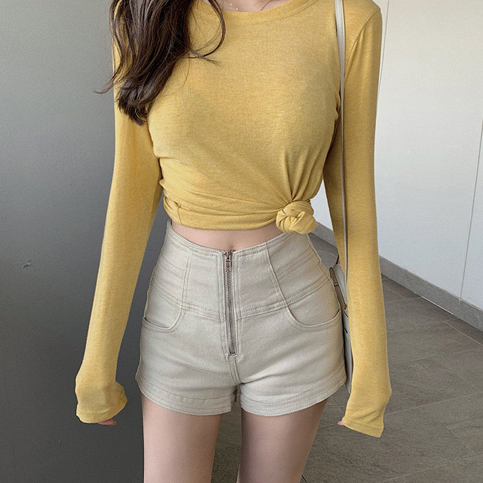 牛仔短裤2020年夏季新款高腰热裤jennie同款裤子休闲裤