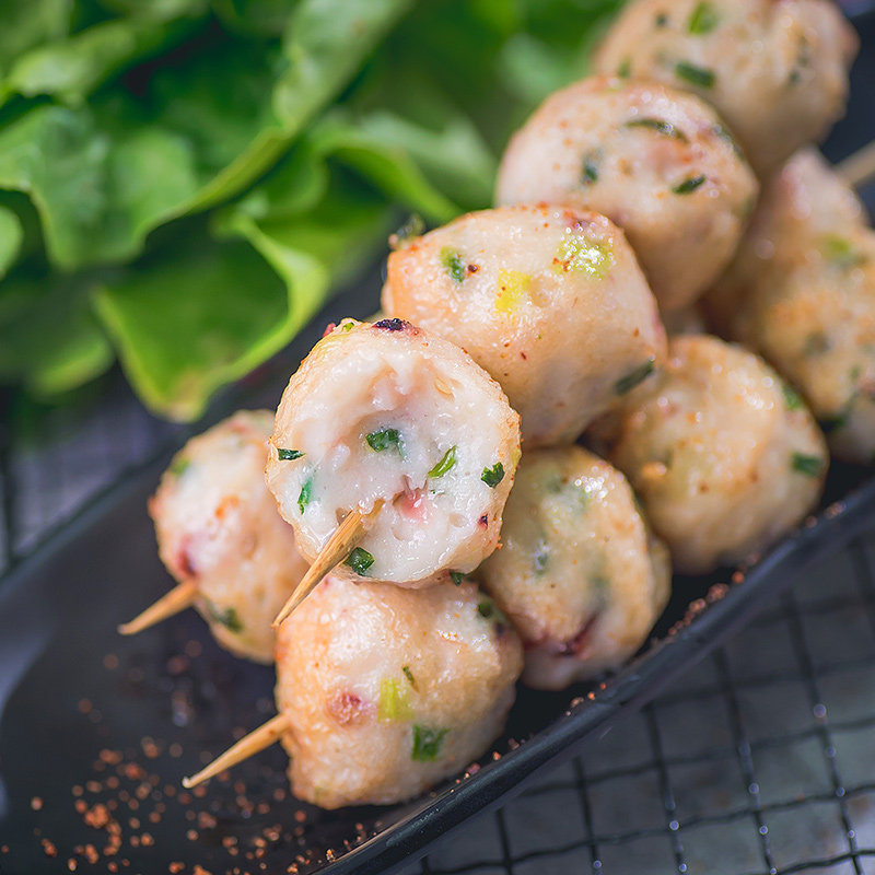 任选16件章鱼鱼丸速冻半成品火锅丸子适合空气冷冻章鱼