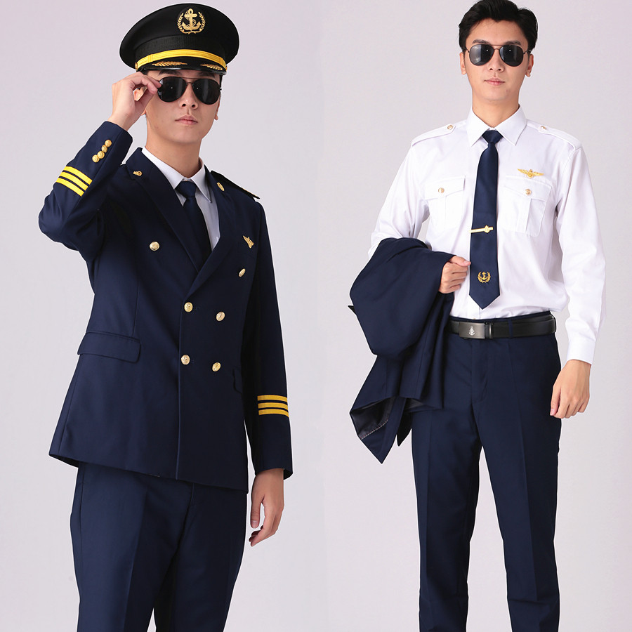 船员船长制服航海海员轮机长肩章衬衫邮轮游艇工装制服