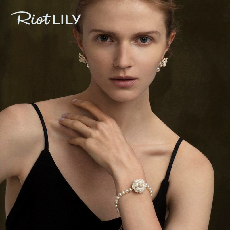 riotlily艾特里里浪漫山茶花手链手链