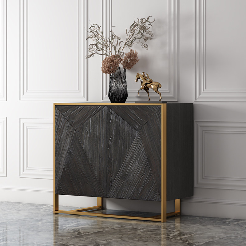 客厅北欧轻奢餐边柜玄关现代简约定制边柜装饰靠墙餐边柜