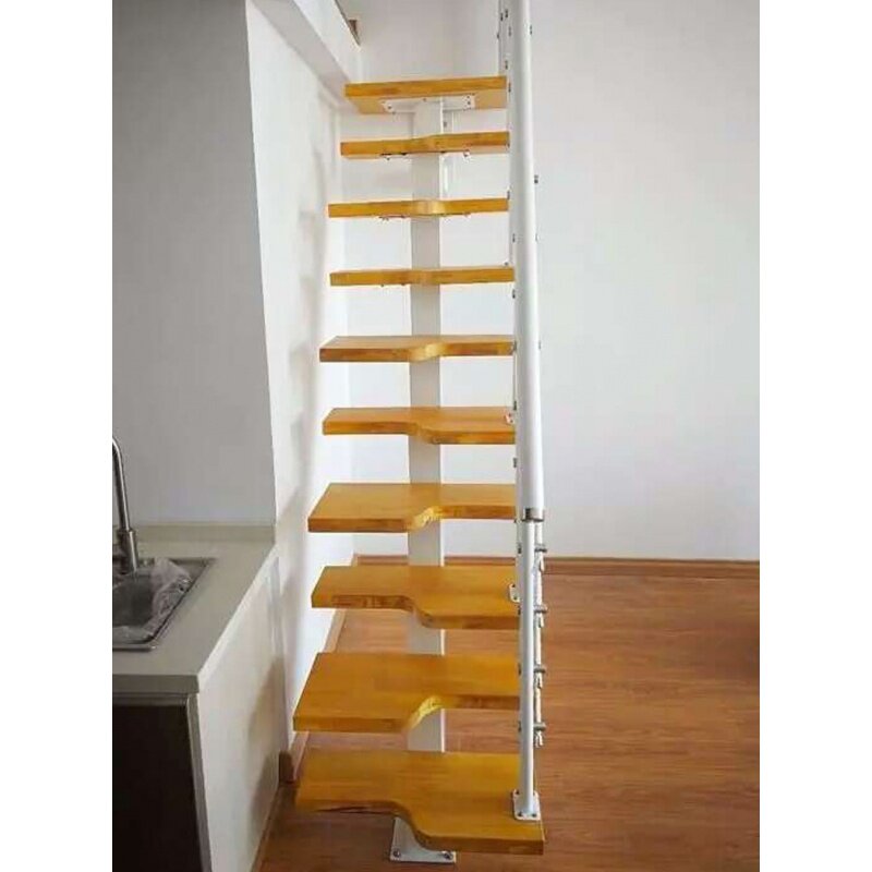 楼梯制户型旋实阁楼钢木楼梯定小楼梯复式整t体楼梯转木特价