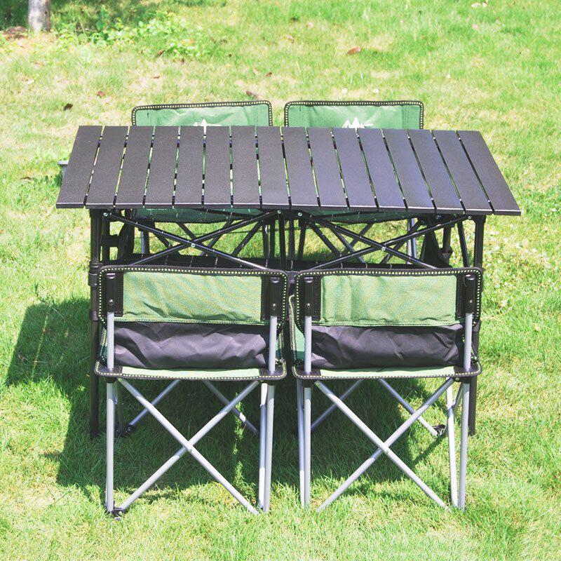 户外烧烤野餐桌椅便携式野营沙滩折叠桌子露营户外椅子凳子