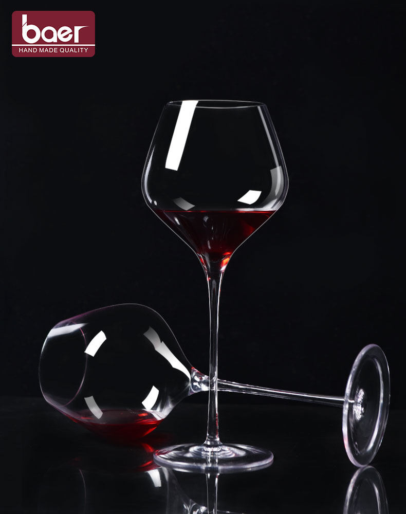 baer贝尔勃艮水晶红酒酒杯2个套装超大6只异形