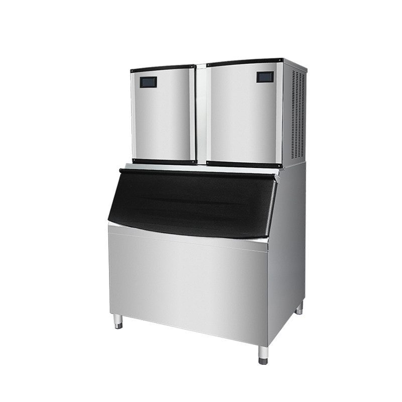 雪冰制冰机商用全自动大型大容量1000kg酒吧ktv方冰块商用制冰机