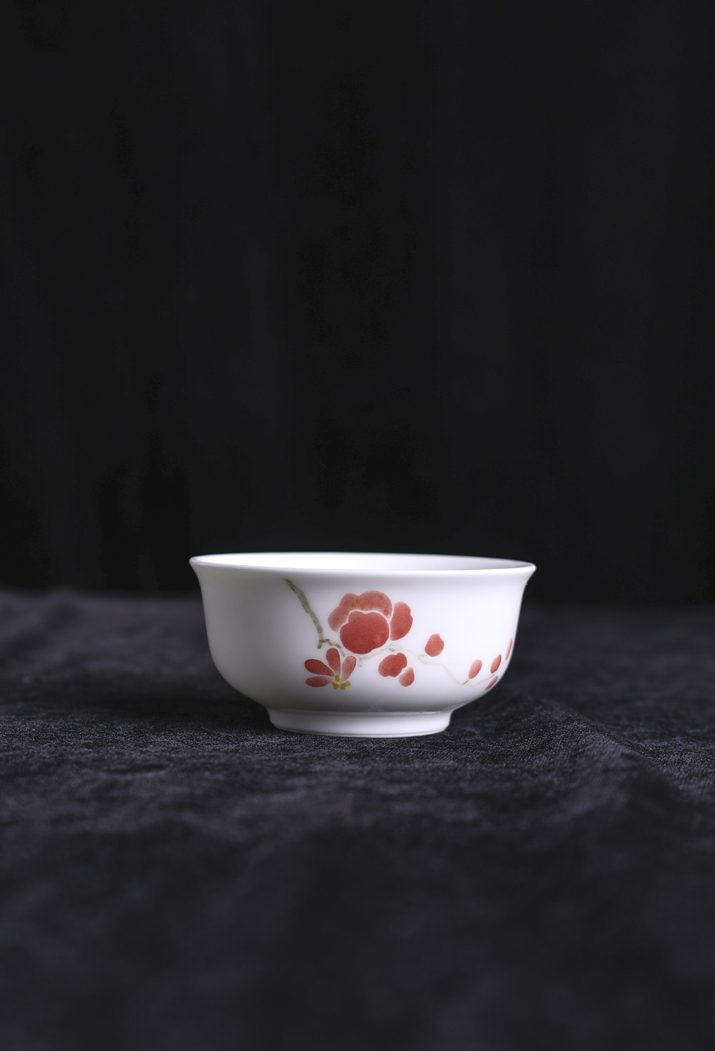 景德镇陶瓷手绘主人品茗创意单杯小杯子釉下彩普洱杯闻香杯