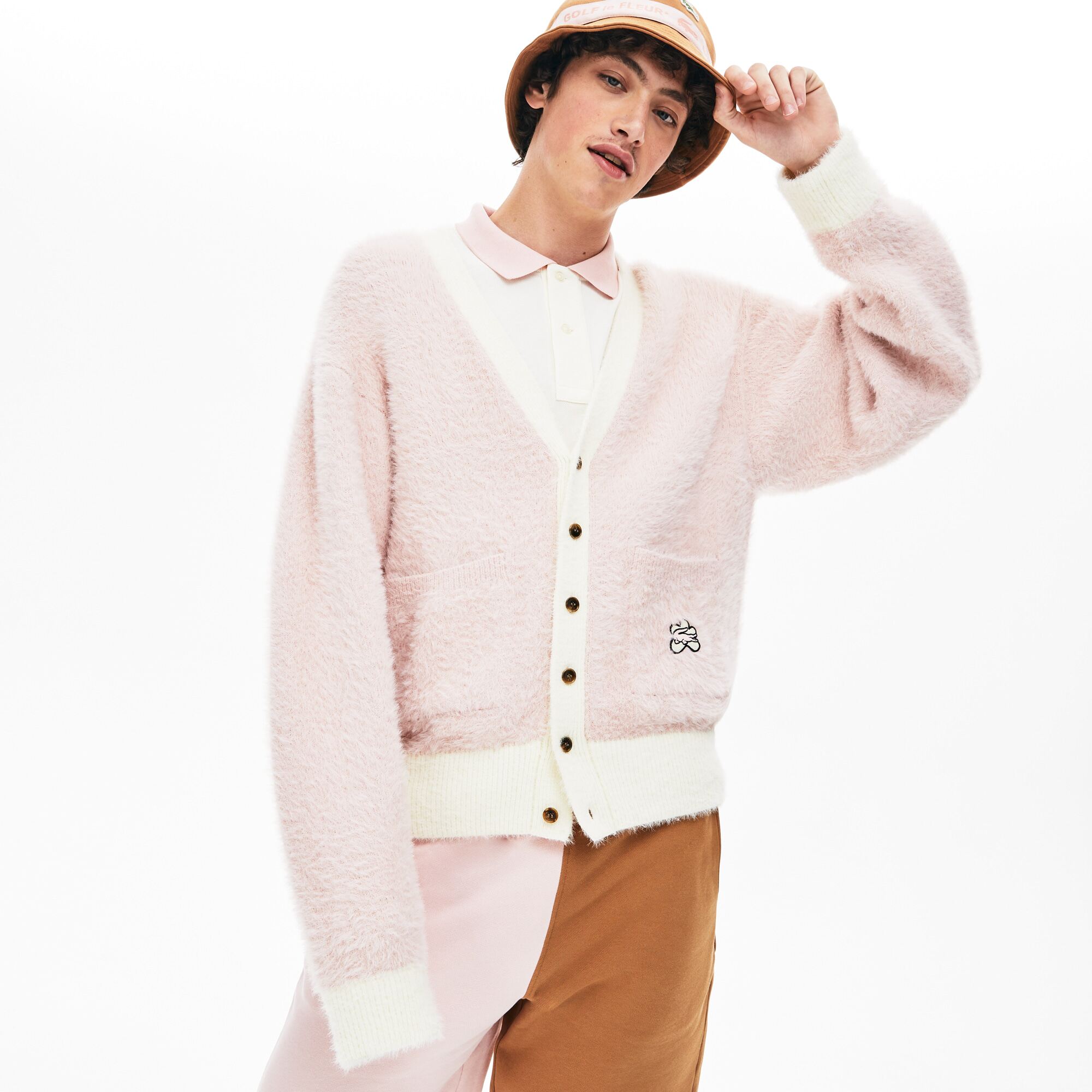 golfwanglefleursolfcardigan鳄鱼联名开衫男女夹克