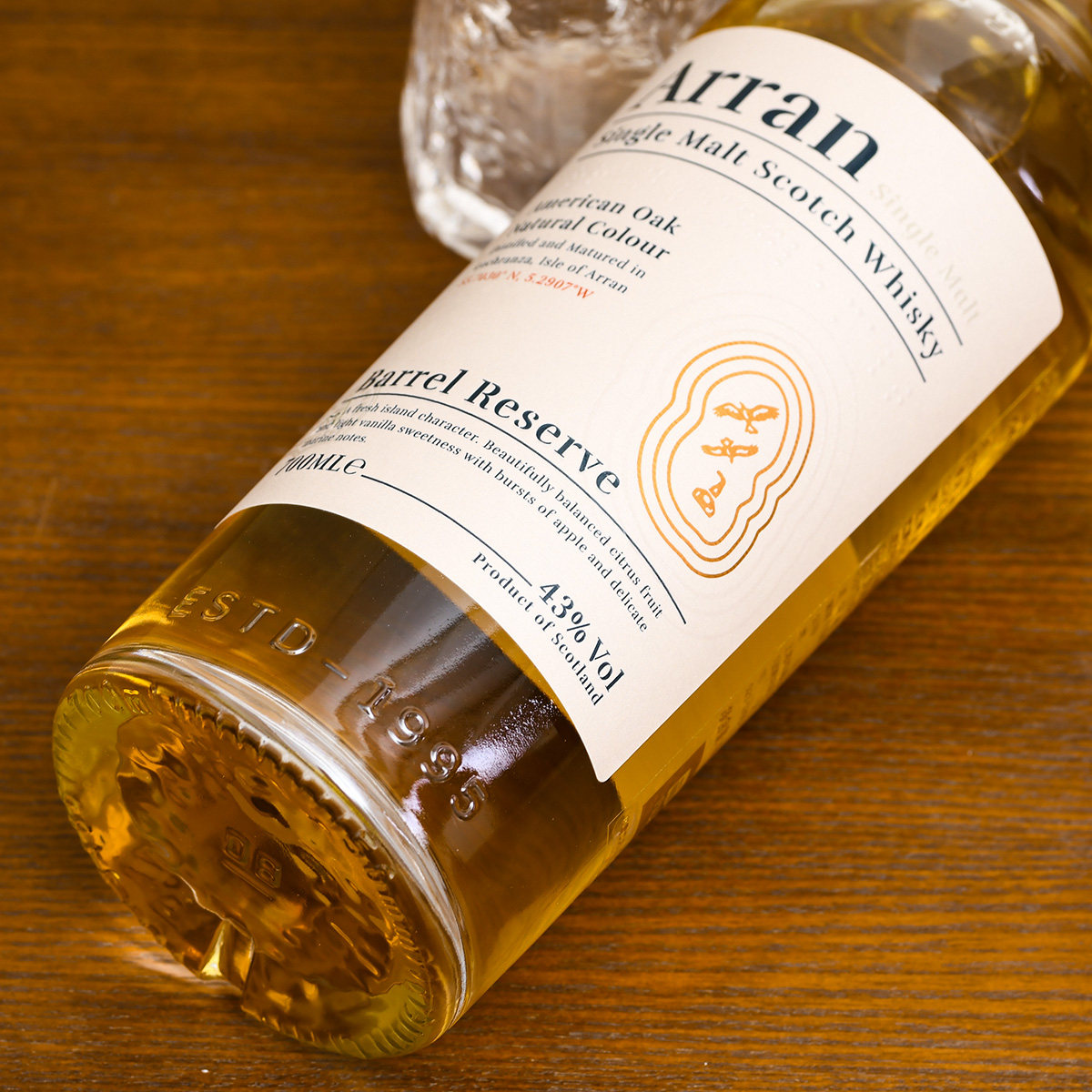 艾伦波本桶臻选700ml单一麦芽苏格兰威士忌arran原装进口威士忌