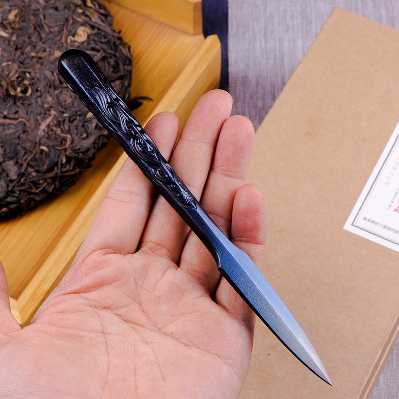 普洱茶刀胡小军如来来生手工茶刀家用普洱茶饼茶道