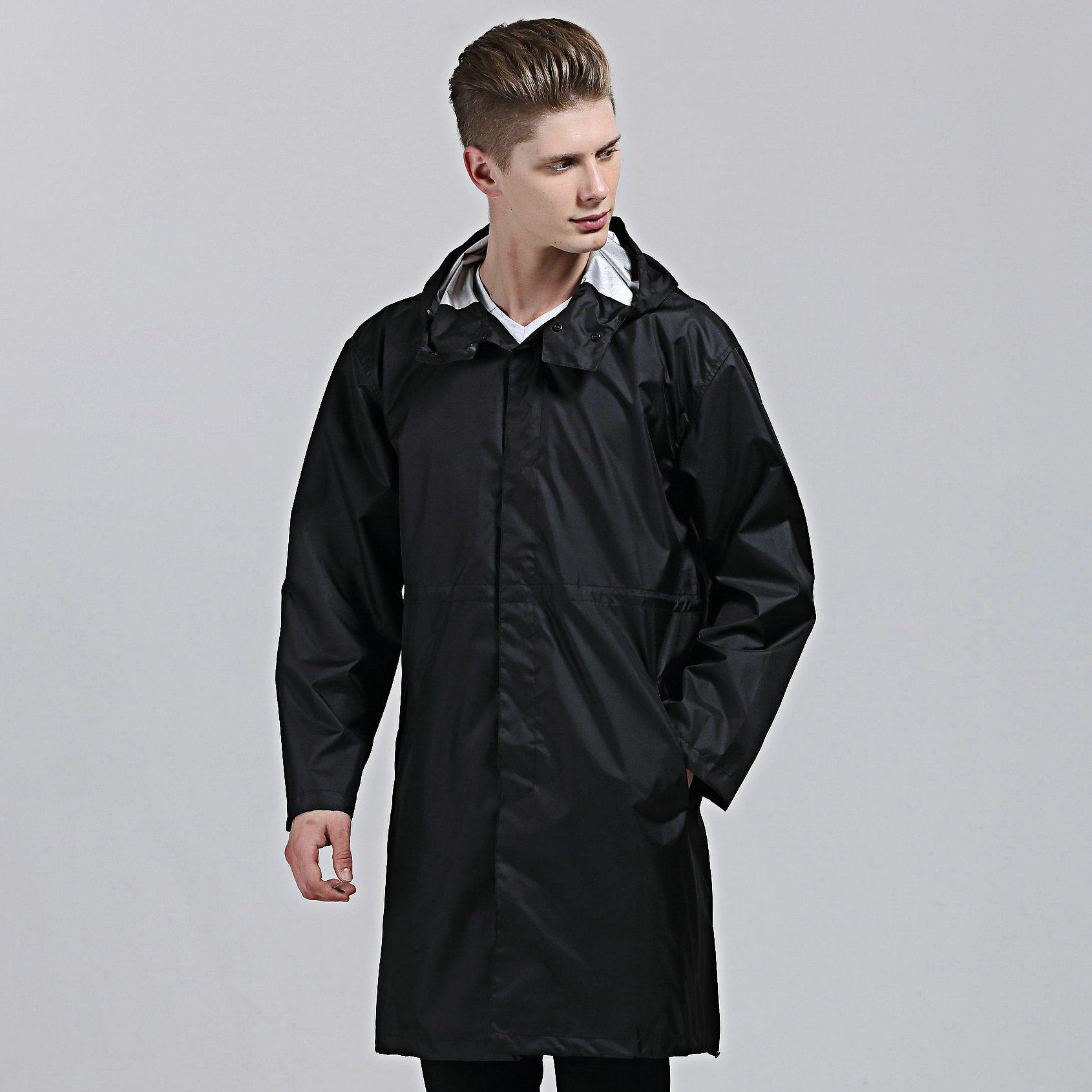 雨衣男韩版帅气单人上衣旅游全身身长连体成人雨披