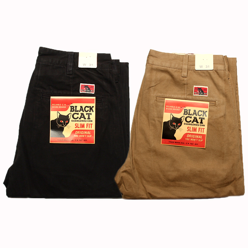 美式咔叽BCAT 厚实丝滑细腻全棉复古工装小直口修身CHINO休闲潮裤