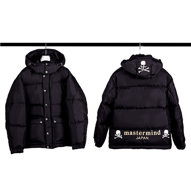 mastermindjapanmmj重磅刺绣羽绒服新款暗黑高街骷髅羽绒服