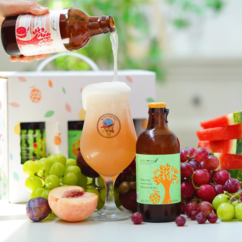 老k日本北海道小樽果酿蜜瓜葡萄百香果果味果酒果啤进口精酿啤酒