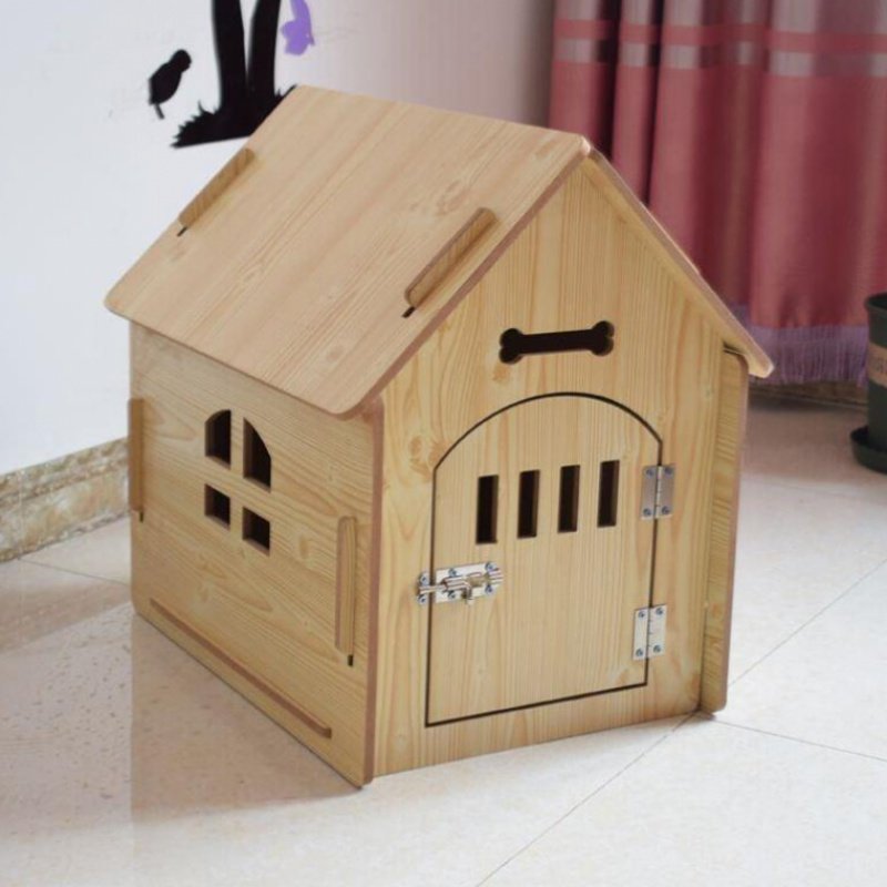 四季大号时尚家里猫屋猫窝新款温馨木质木房子窝