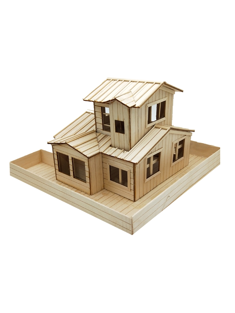 模型一次性房子品竹工艺品工艺diy成品筷子创意模型制作工具