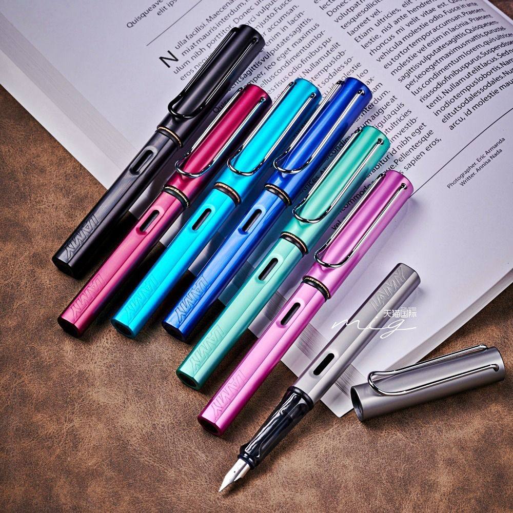 钢笔德国水笔练字书法学生笔杆金属笔墨lamy钢笔