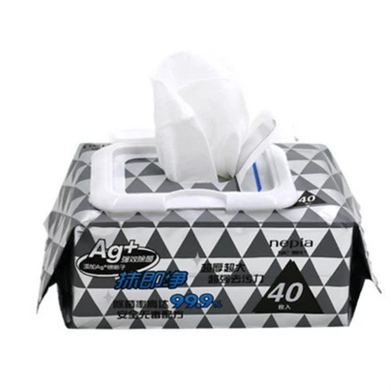 nepia妮飘强效菌湿纸巾湿巾厨房专用抹即去污湿巾