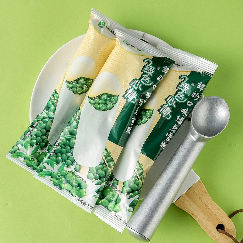 雪糕新品蒙牛绿色心情鲜奶口味绿豆冰棒炼乳红豆冰淇淋