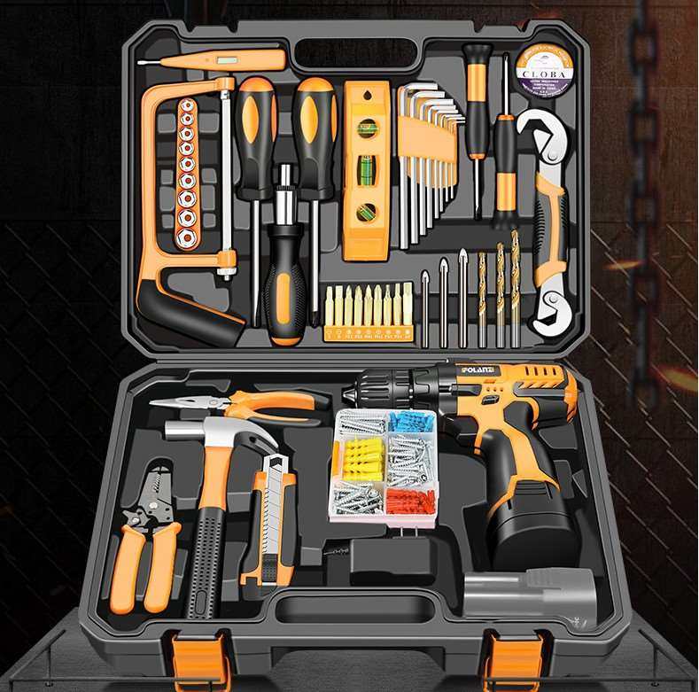 木工组套家用电钻电工螺丝维修五金工具套装组合家用工具组套
