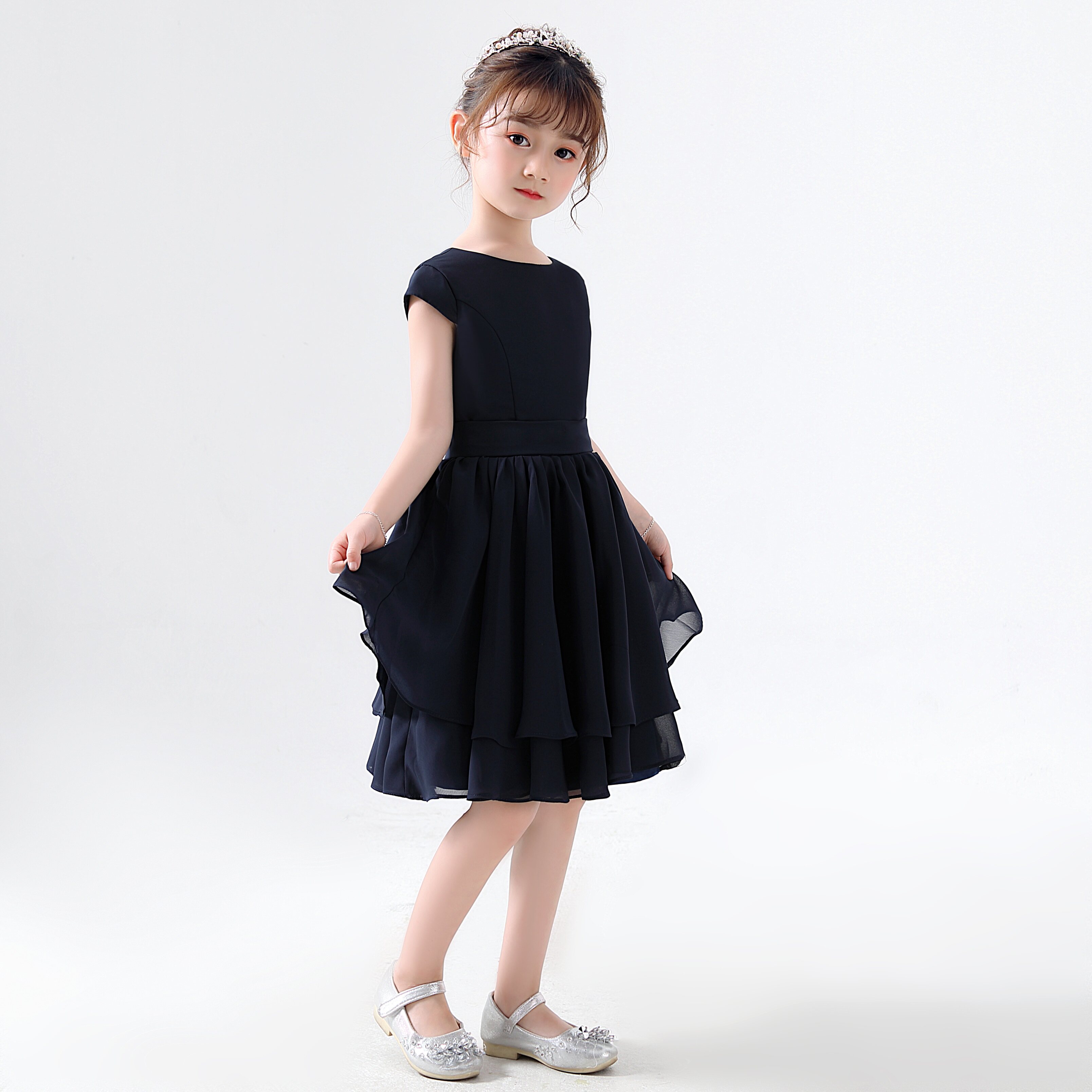新款儿童公主礼服夏天高端定制合唱女童主持人儿童礼服