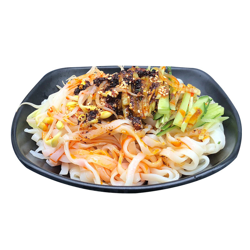 汉中凉皮米皮速食擀面皮正宗陕西特产名吃即食真空袋装380g*5包邮