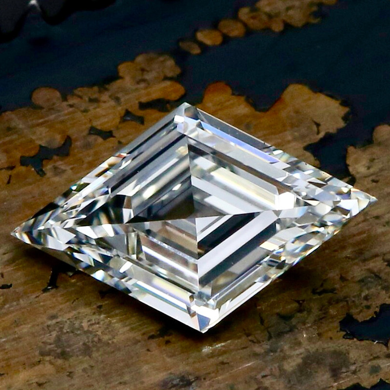 钻石diamondfoundry合成培育阶梯梯形切割裸钻合成(处理)钻石手饰