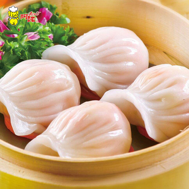 虾饺阿诺水晶富贵广式点心早茶虾仁饺子水饺水饺