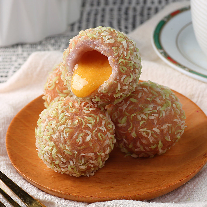 阿诺白茶芋球流心爆香芋半成品奶茶酒店饭店冷冻包点