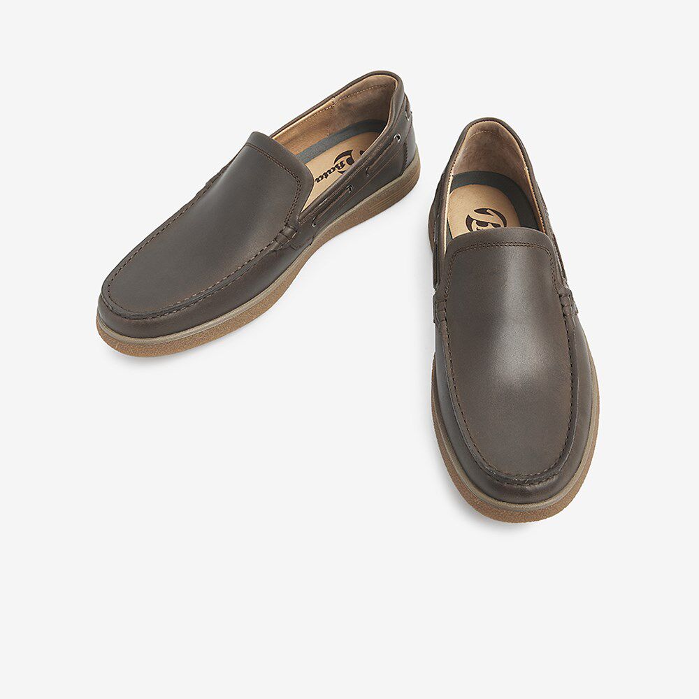 bata乐福鞋男2021春季英伦风牛皮平软休闲豆豆单鞋