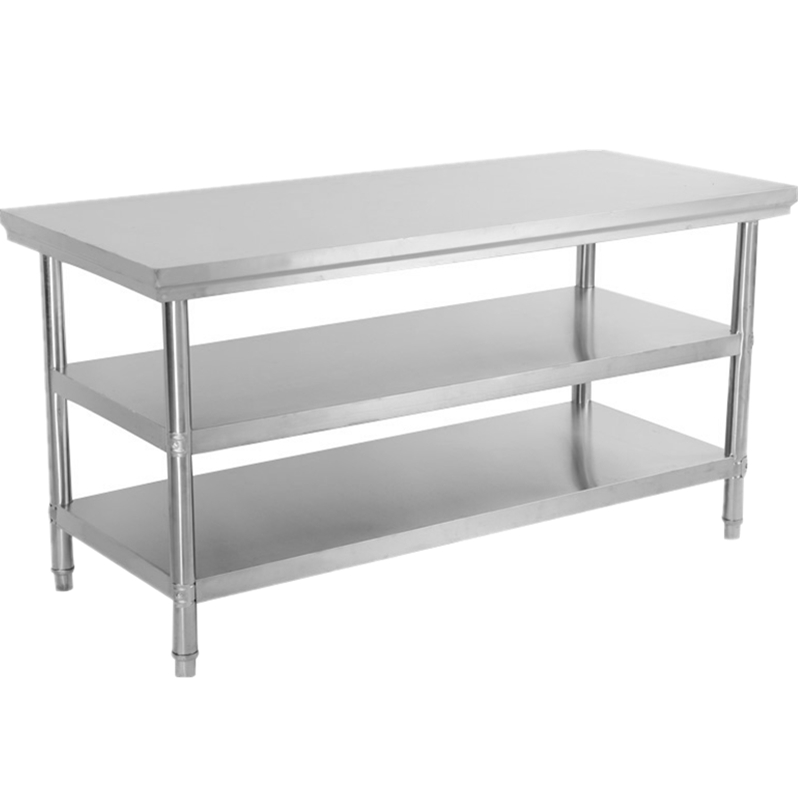 加厚不锈钢工作台厨房商用操作台多功能长方形置物架案板切菜桌