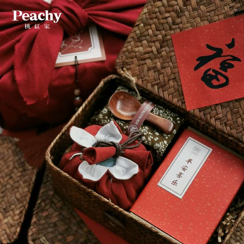 高档结婚节庆创意伴手藤编中式礼盒公司活动伴手礼