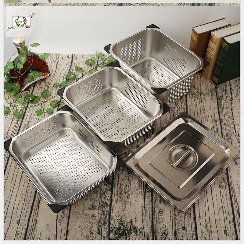 菜盆洗碗池筛网钢板四方商用不锈钢淘米盆