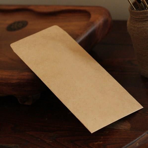 毛笔书法仿古民国信纸牛皮古典书信信封白色信封