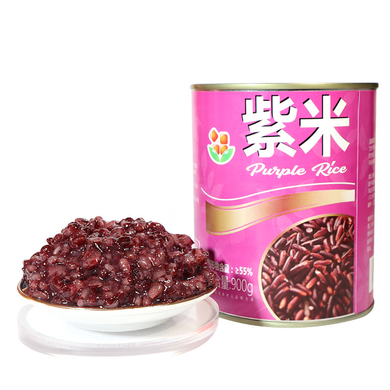 紫米罐头900g12罐整件酸奶露奶茶店专用水果糯米