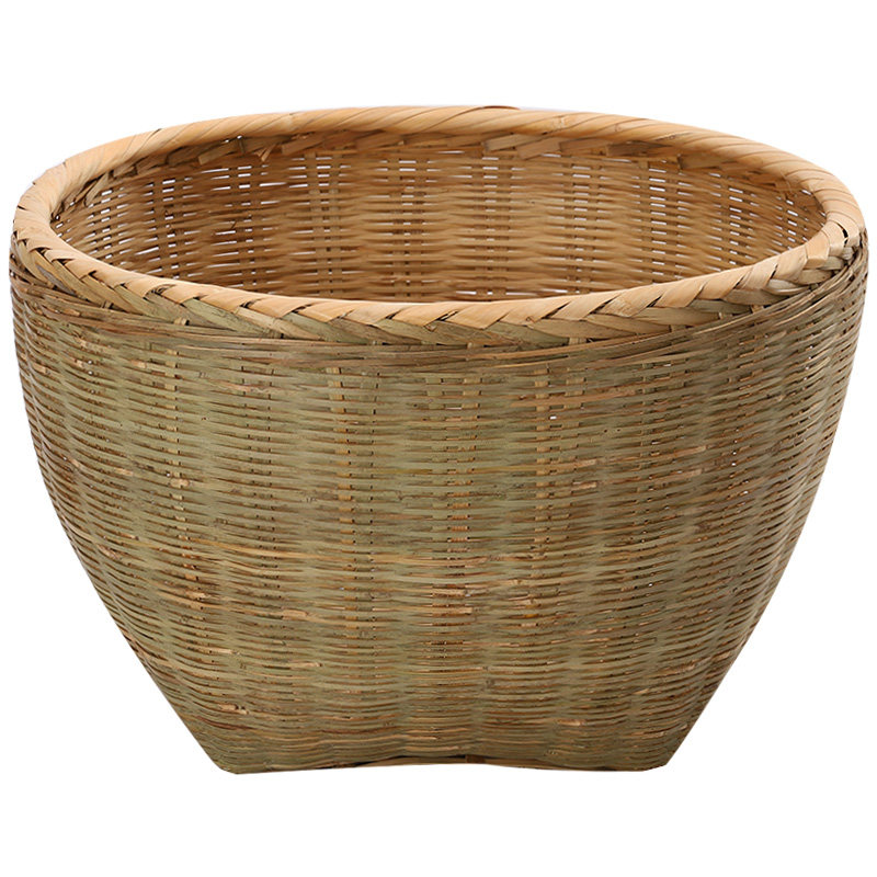 竹编大号箩筐淘米箩粮食竹筐收纳篓农家喜事筐簸箕竹篮竹编制品