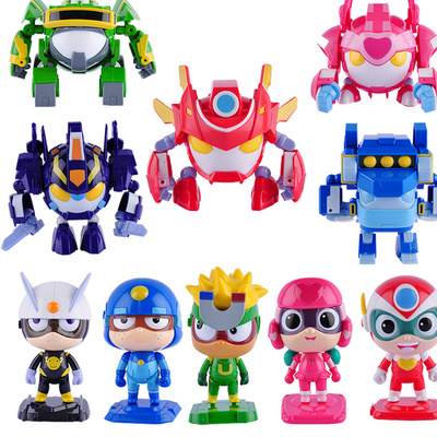 新款开心宝贝机车侠玩具机器人小心花心开心超人511001机器人