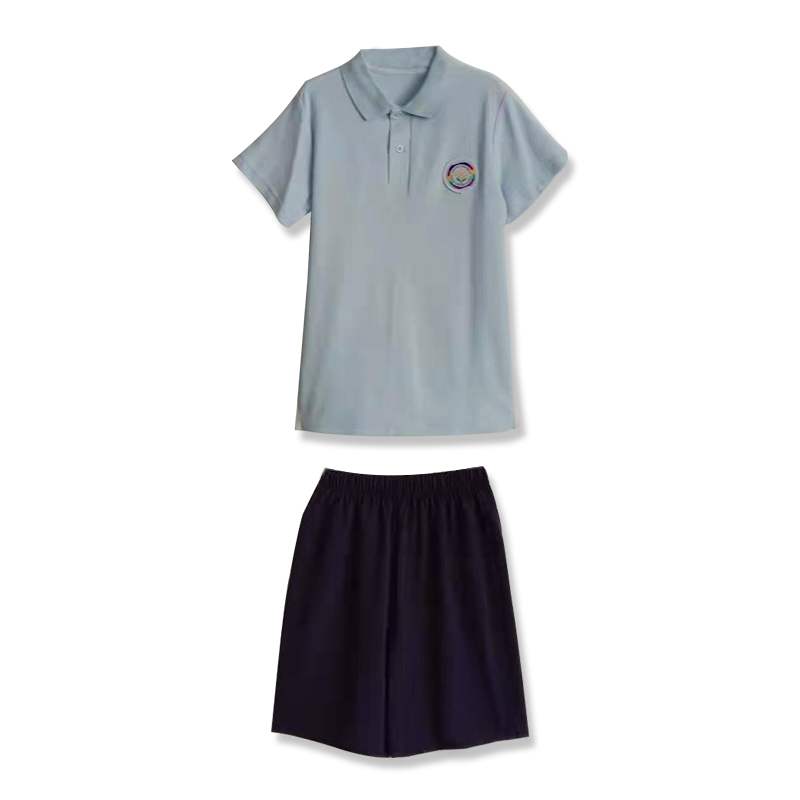 夏季上海市徐汇区虹桥路小学全棉套装学生校服2020年学生校服