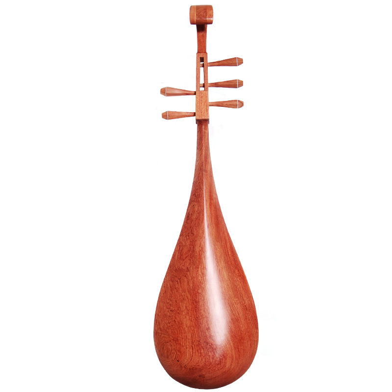 琵琶梵巢成人演奏表演檀木五弦民族弹奏乐器琵琶