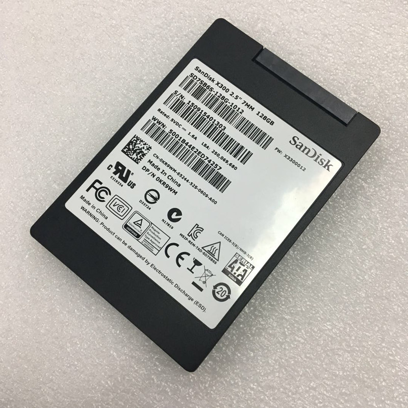 sandisk闪迪x300s128g25寸mlc颗粒sata3企业级ssd固态硬盘