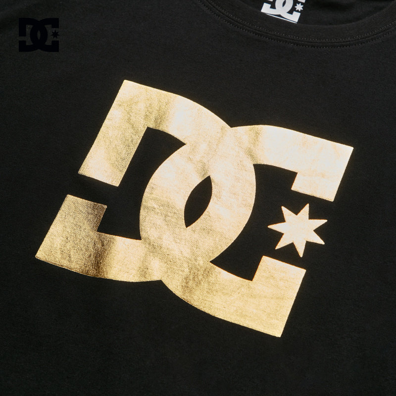 dcshoes dc 夏季潮牌金标logo纯棉男士短袖学生t恤gdyzt03204