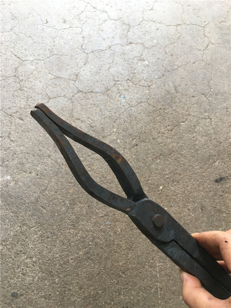 包邮手工锻打石墨坩埚钳子夹子铸造铁钳熔铝其它夹持类工具