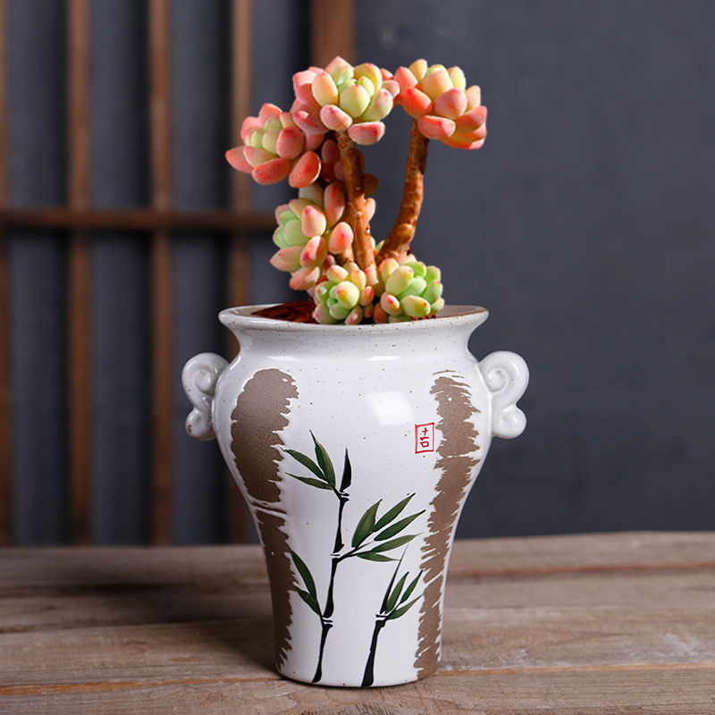花盆老庄多肉大号高盆大口径植物创意简约陶罐花盆
