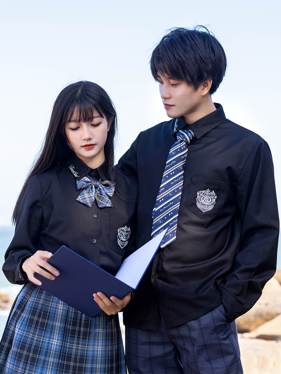 情侣2021年新款日系秋冬jk制服dk双子刺绣cosplay女装