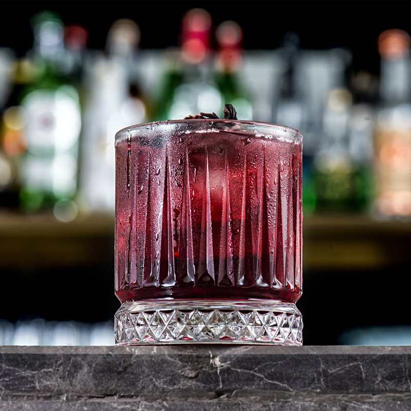 酒杯玻璃条纹威士忌杯酒酒吧专用古典鸡尾鸡尾酒异形