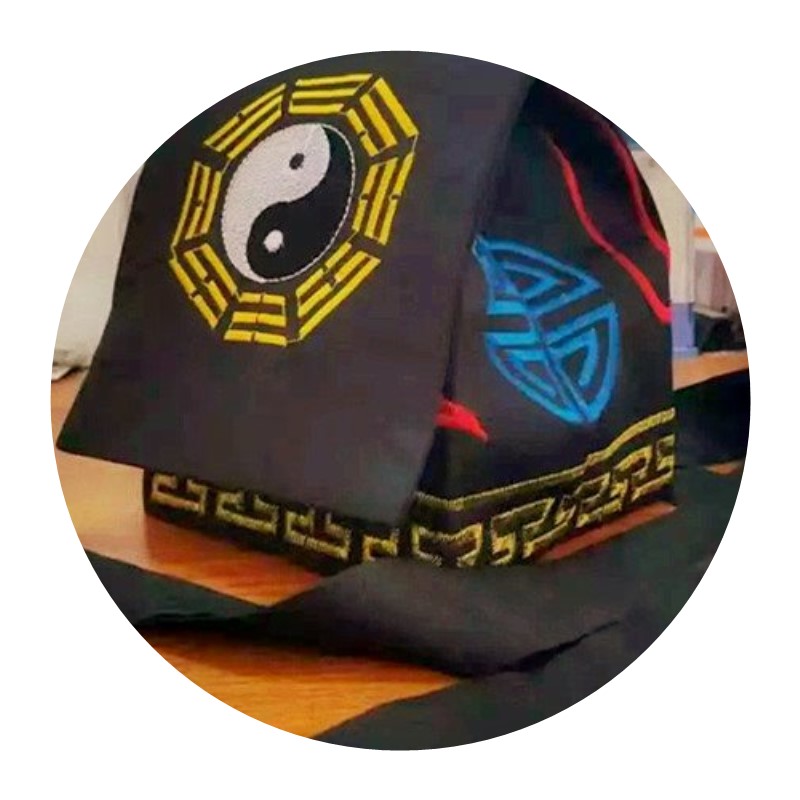 服装道士道教道家法器三清清道法衣帽法庄子帽子