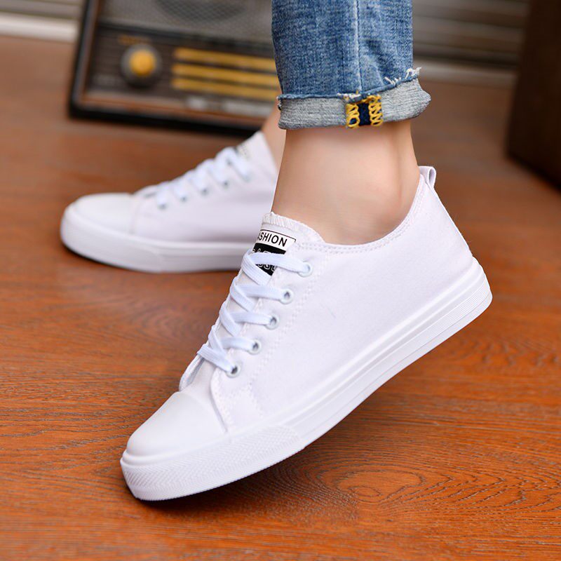 淘宝低帮帆布鞋韩版百搭小白板鞋女鞋