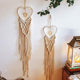 Nordic cotton rope aerial pendant hanging basket bedroom wind chime home living room decoration storage hanging bag balcony gardening net bag Nordic cotton rope aerial pendant hanging basket bedroom wind chime home living room decoration storage hanging bag balcony gardening net bag