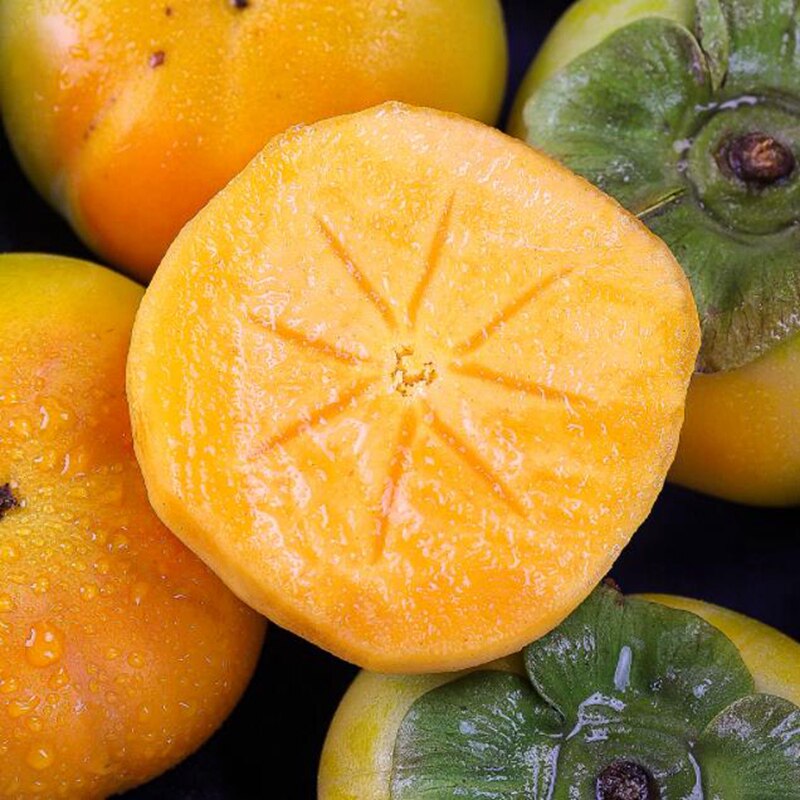 云南保山冰糖心甜脆柿子新鲜自然成熟次郎甜脆柿水果精选大果包邮